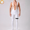 White Fleece Bib Cycling Pants