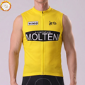 Yellow MOLTENI Fleece Sleeveless Cycling Jersey