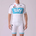 2018 Sky Data Print Short Sleeves Cycling Kits