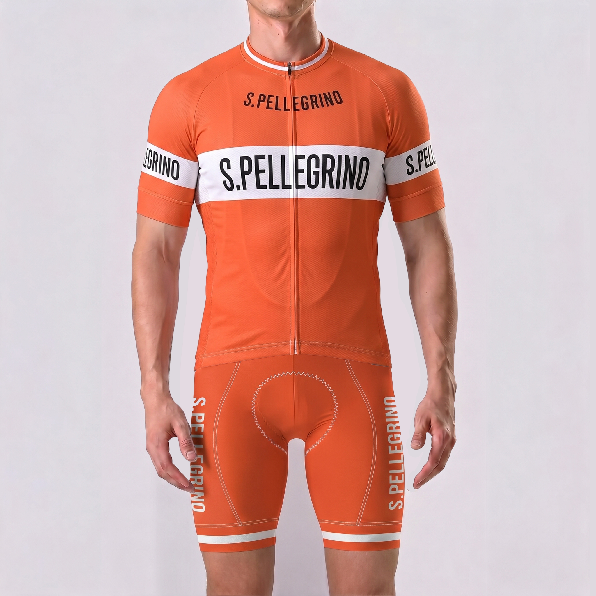 S.PELLEGRINO Short Sleeves Cycling Kits