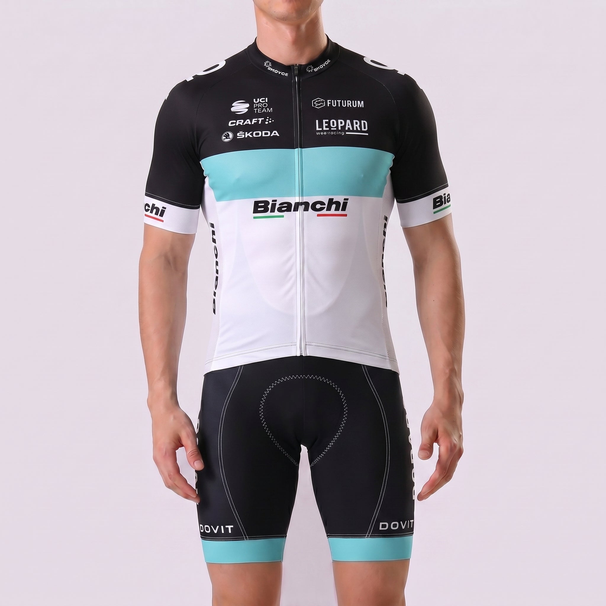 Leopard Bianchi Short Sleeves Cycling Kits