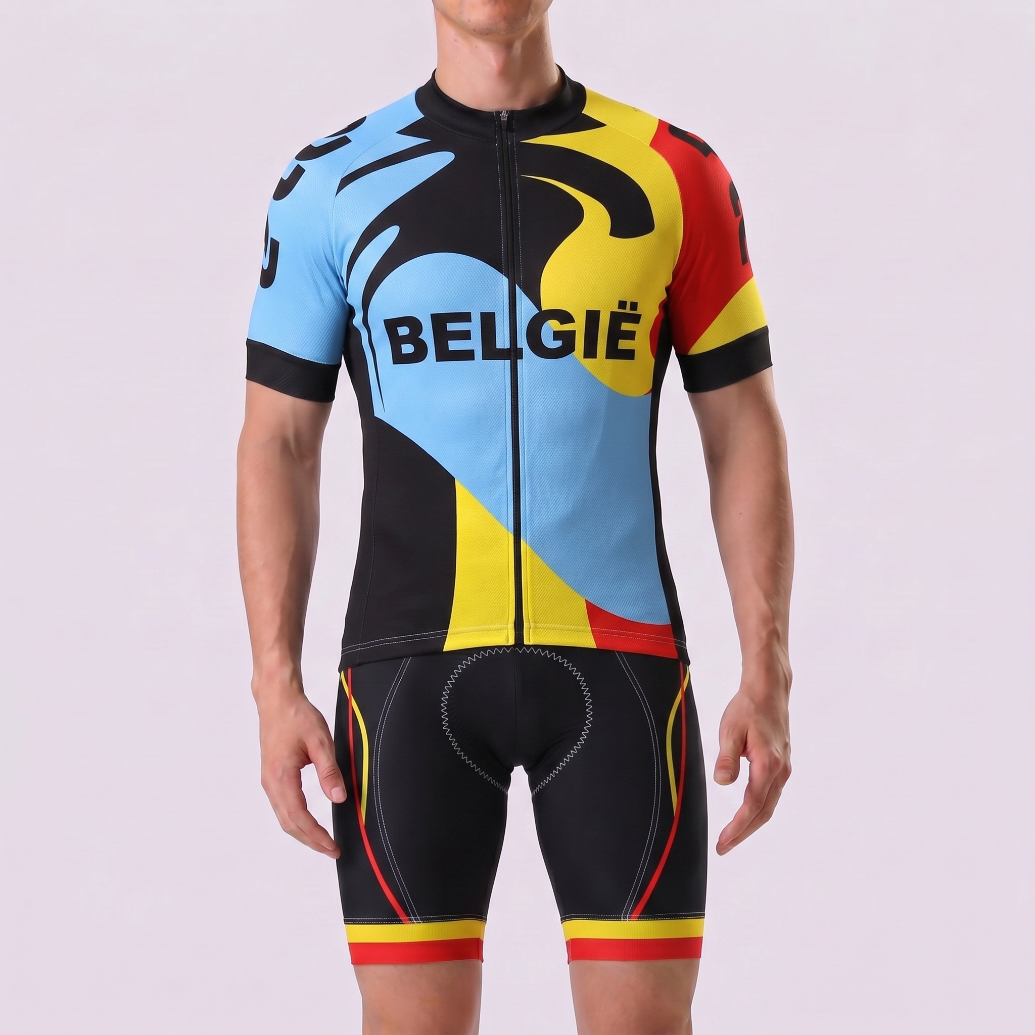 Belgium Short Sleeves Cycling Kits