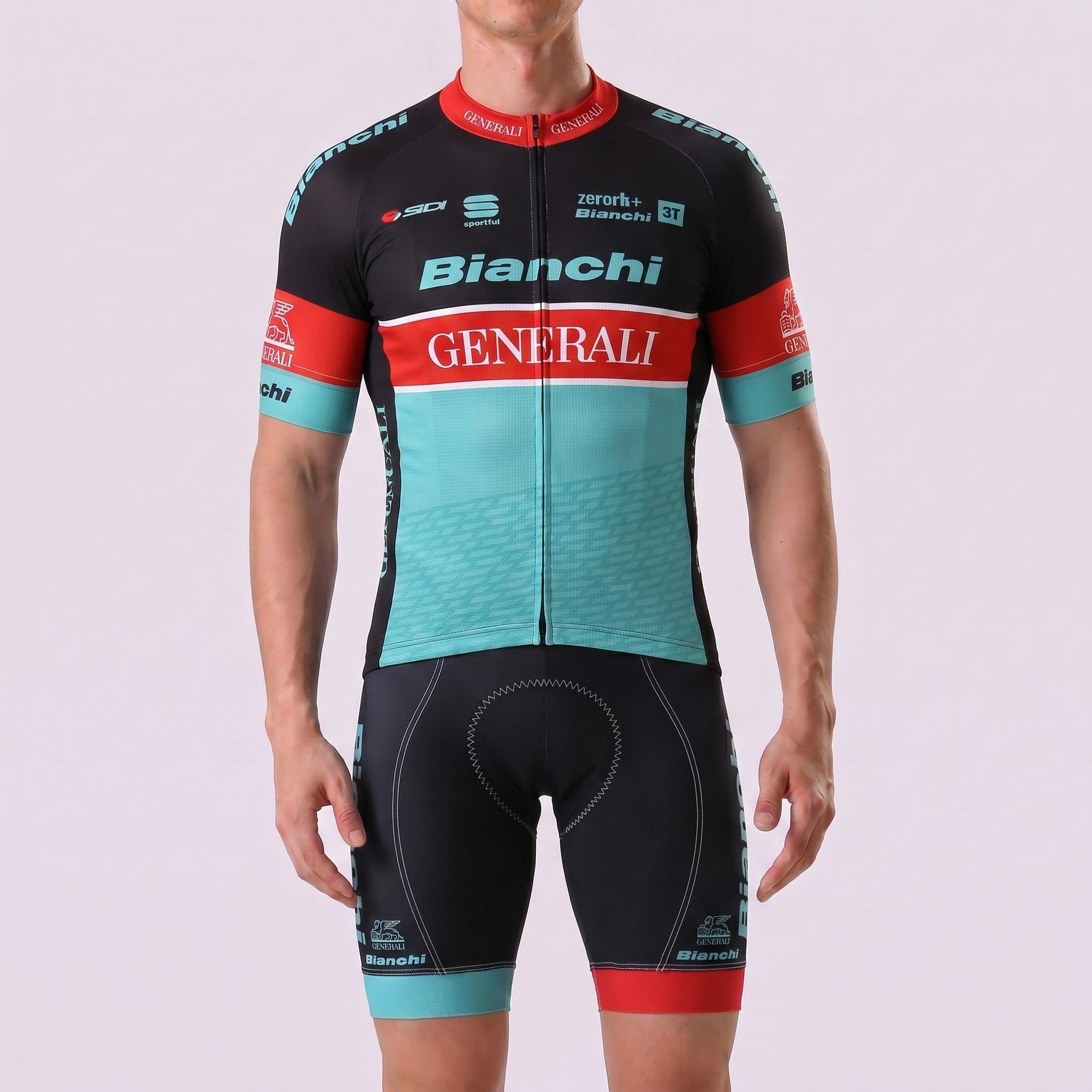 Generali Bianchi Short Sleeves Cycling Kits