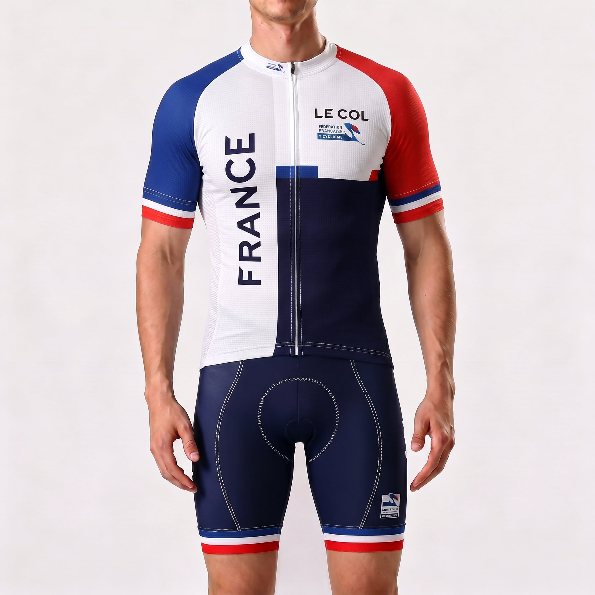 France LE COL Short Sleeves Cycling Kits