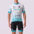 Stripes Bianchi Short Sleeves Cycling Kits