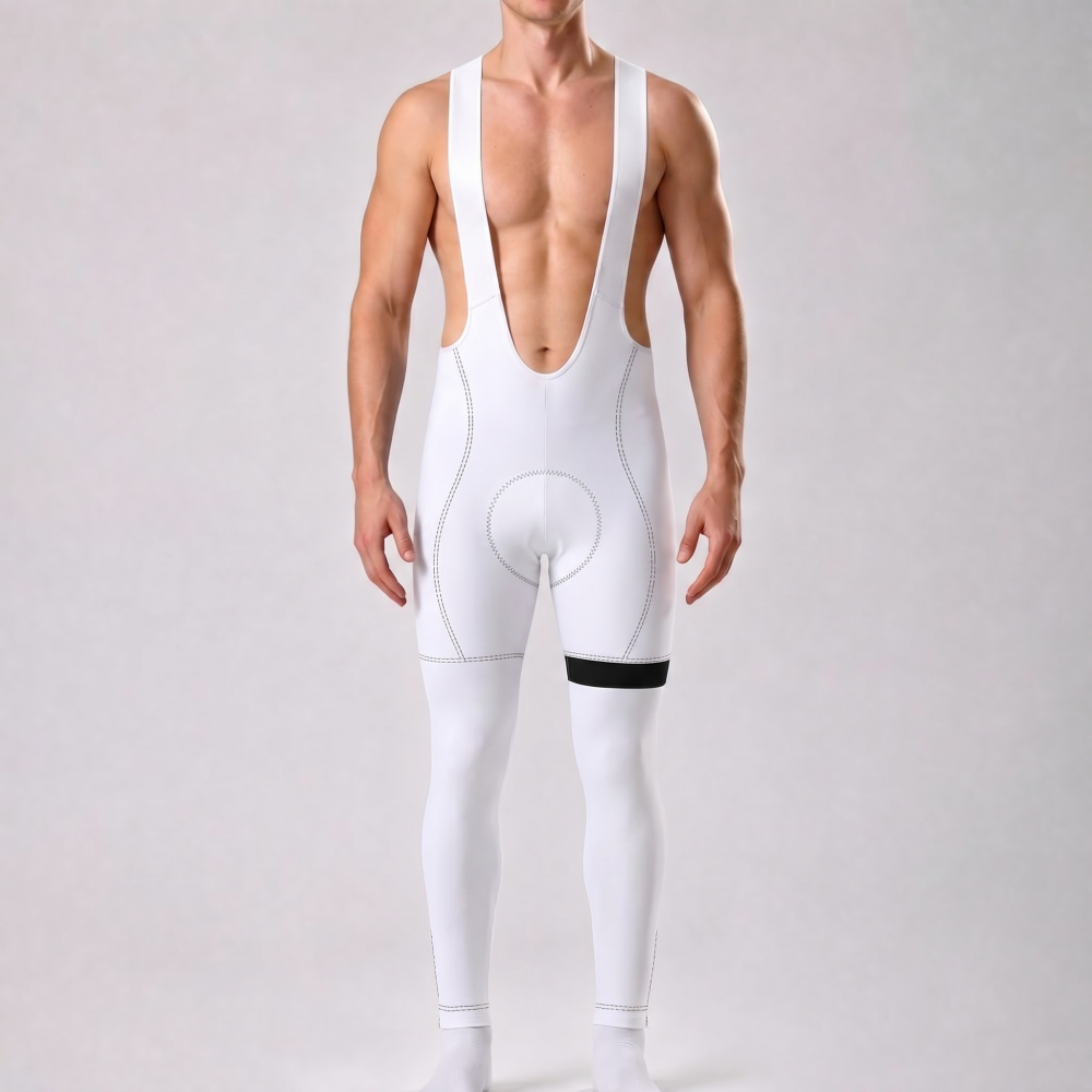 White Bib Cycling Pants