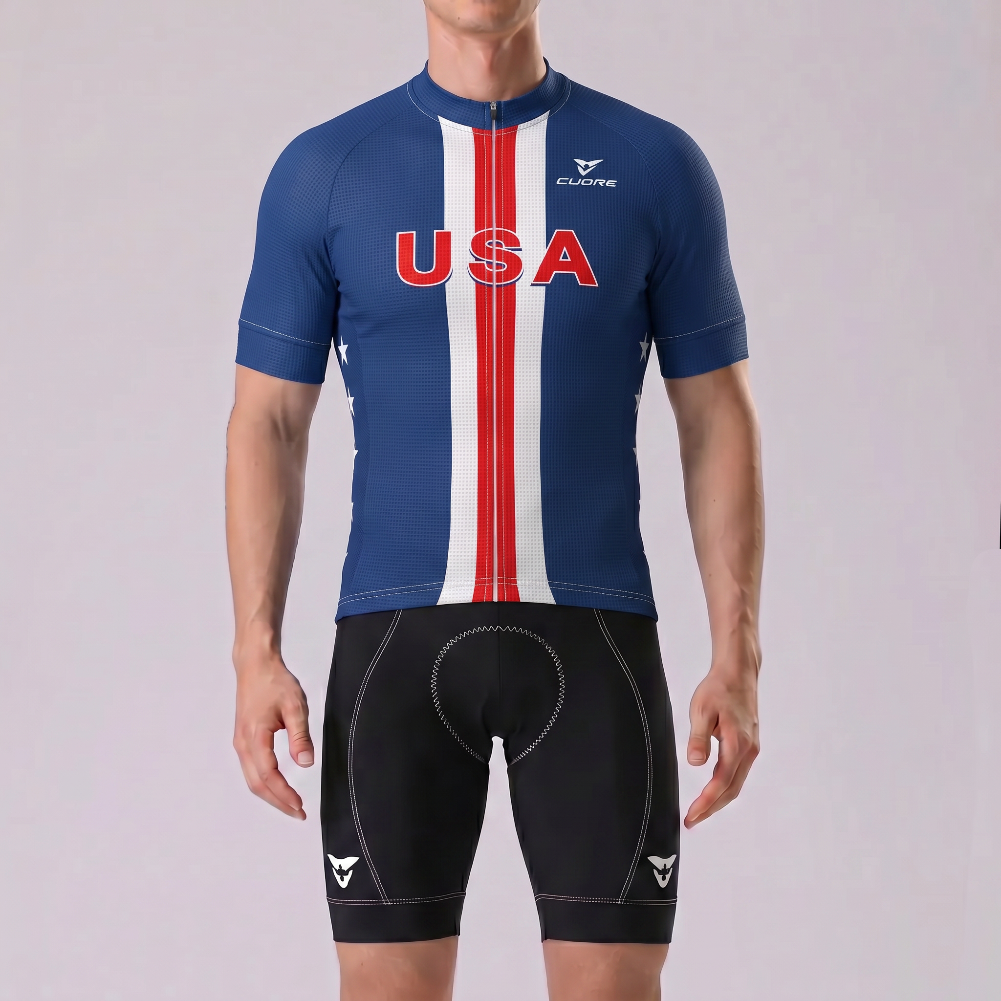 USA Short Sleeves Cycling Kits