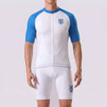 United Kingdom White Short Sleeves Cycling Kits