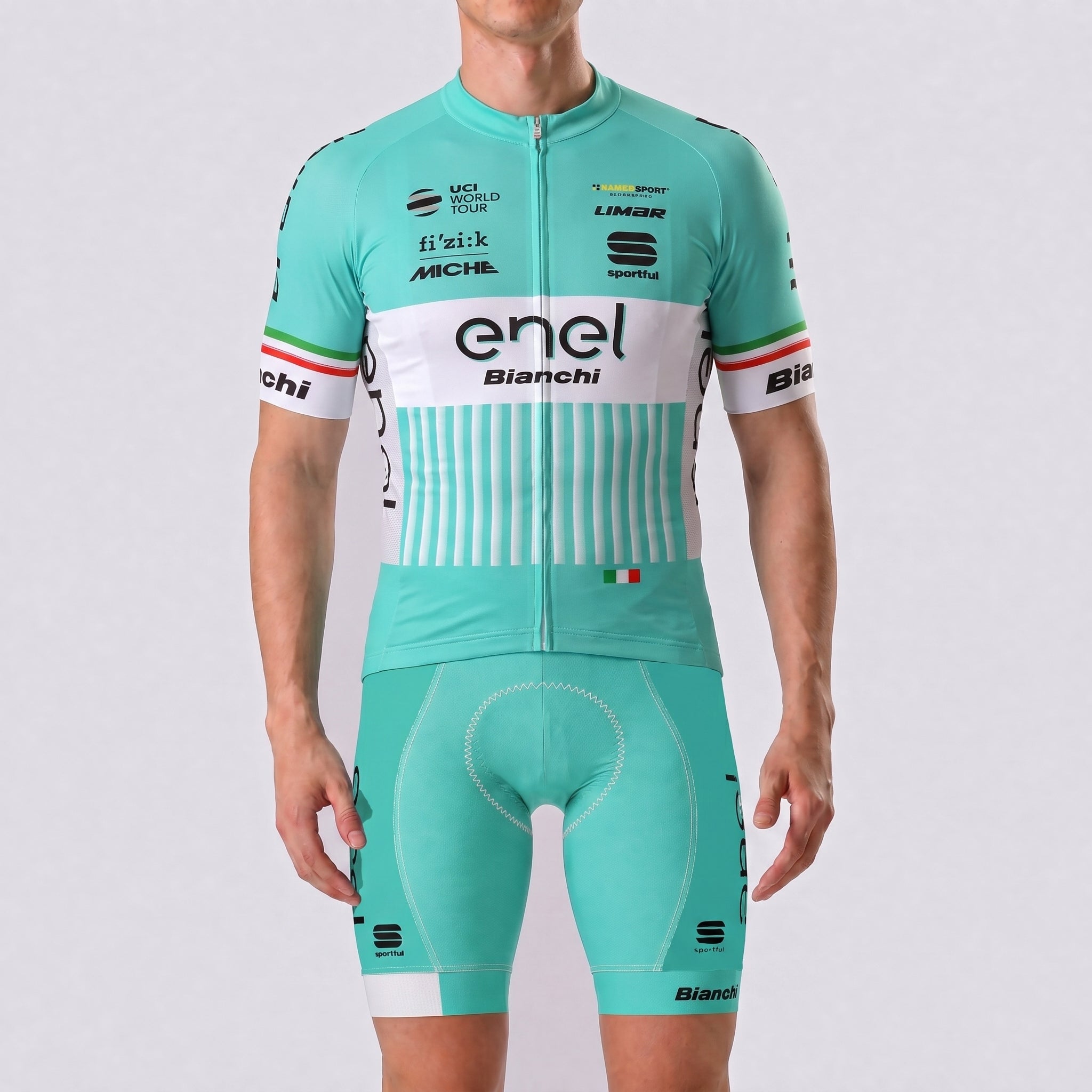 fi`zi:k Bianchi Short Sleeves Cycling Kits
