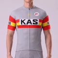 1976 Kas Grey Short Sleeves Cycling Jersey