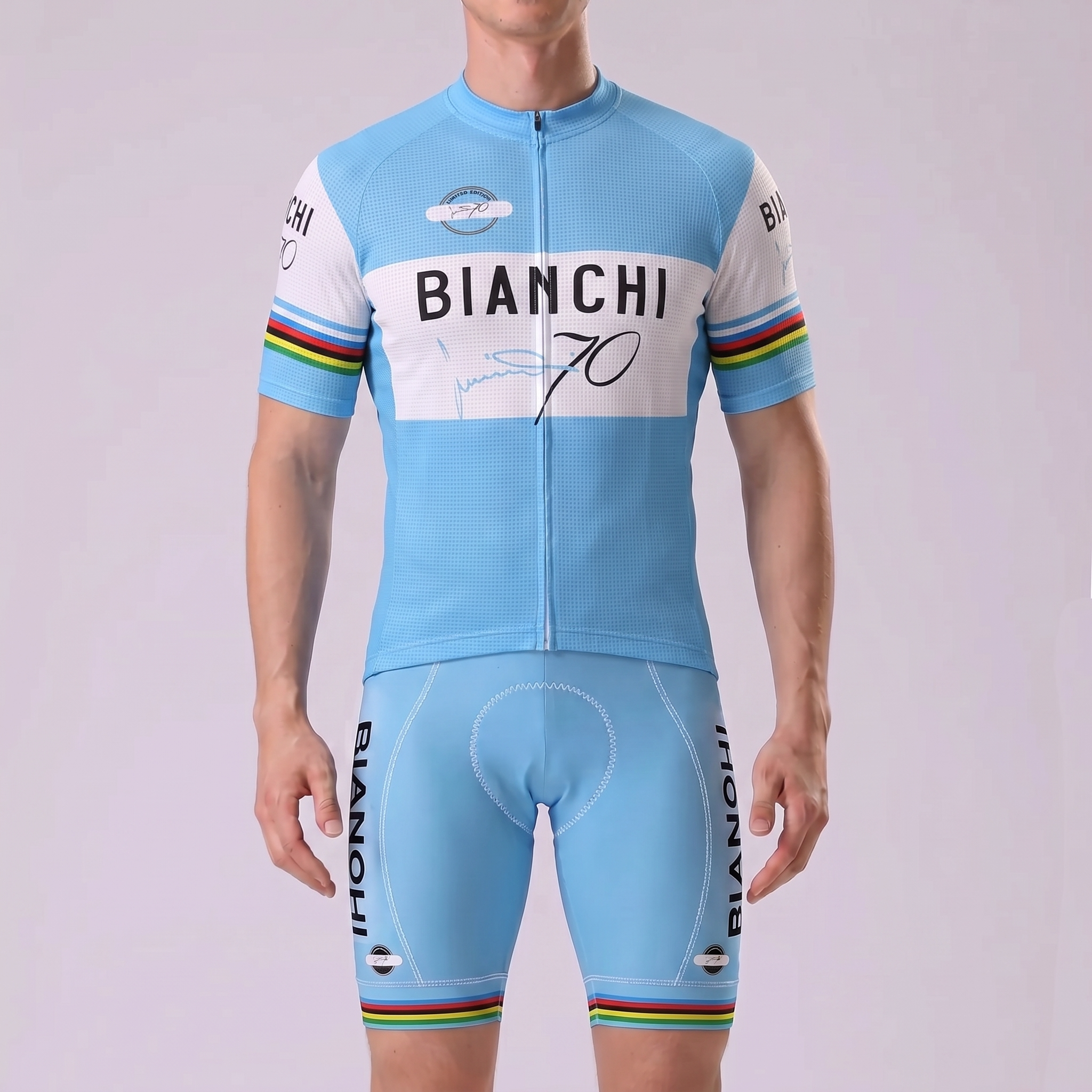 70 Bianchi Short Sleeves Cycling Kits