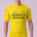 1975 Peugeot Yellow Short Sleeves Cycling Jersey