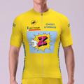 1990 Z Yellow Short Sleeves Cycling Jersey