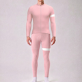 Macaron Pink Long Sleeves Cycling Kits