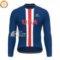 USA Fleece Long Cycling Jersey
