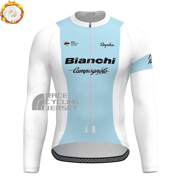 Rapha Bianchi Fleece Long Cycling Jersey