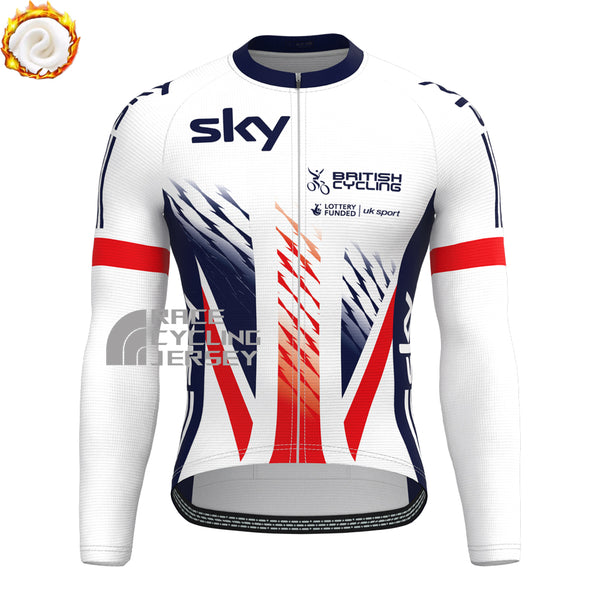 2015 United Kingdom Fleece Long Cycling Jersey