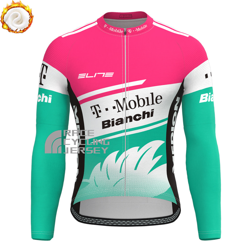 T-Mobile Bianchi Fleece Long Cycling Jersey