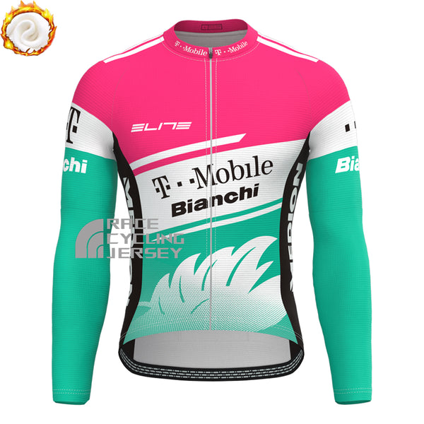 T-Mobile Bianchi Fleece Long Cycling Jersey