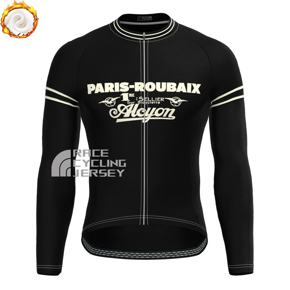 Alcyom Fleece Long Cycling Jersey