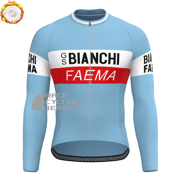 Bianchi FAEMA Fleece Long Cycling Jersey
