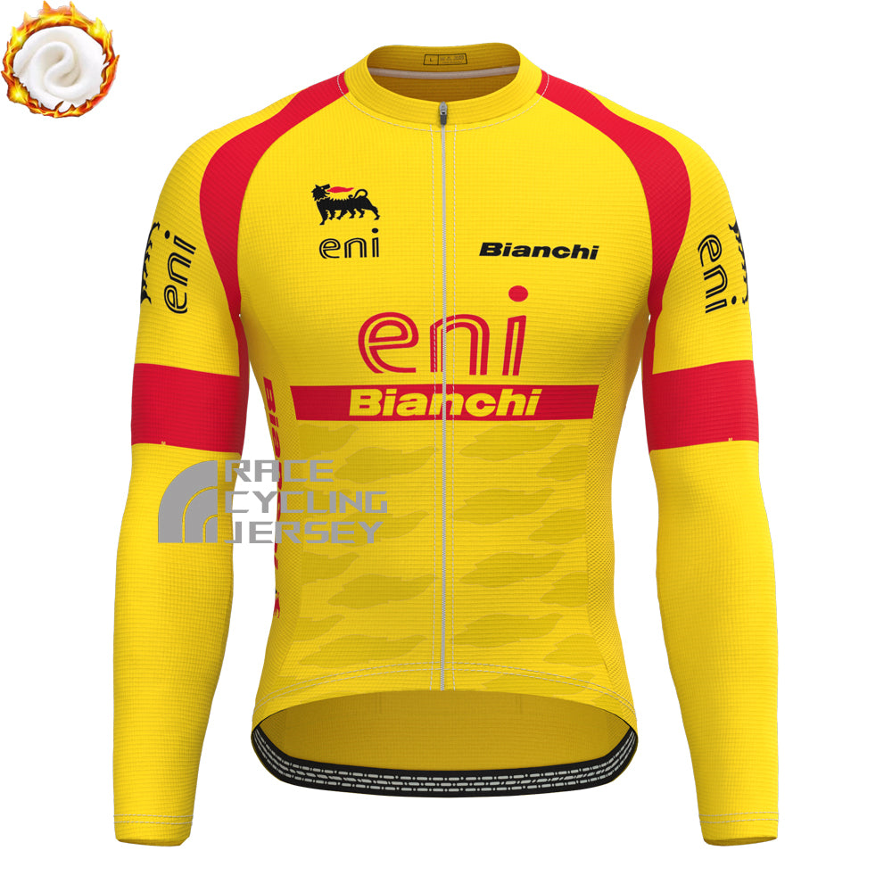 Eni Bianchi Fleece Long Sleeves Cycling Kits