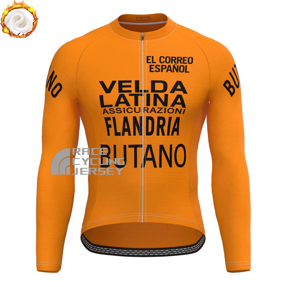 1977 Flandria Fleece Long Sleeves Cycling Kits