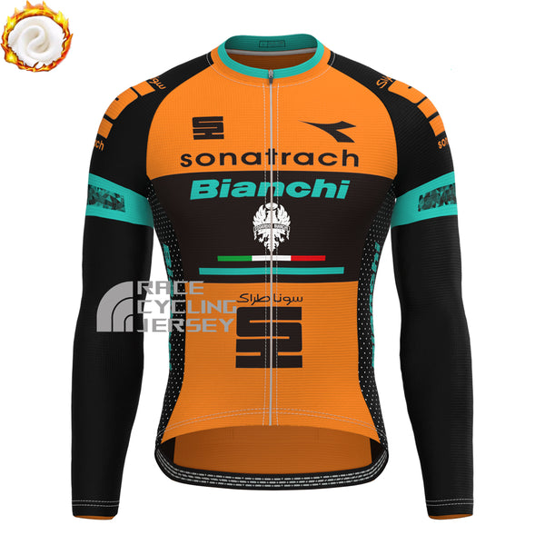 Sonatrach Bianchi Fleece Long Cycling Jersey