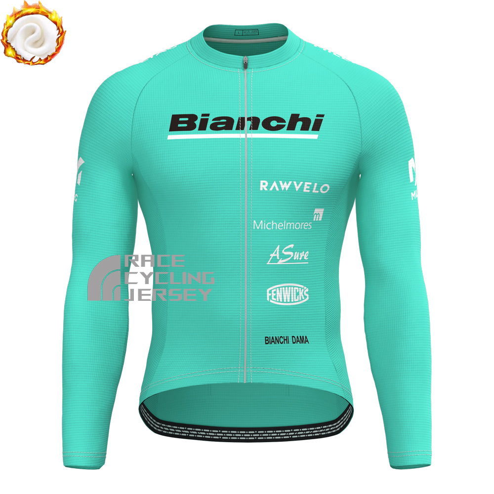 2021 Bianchi Fleece Long Sleeves Cycling Kits