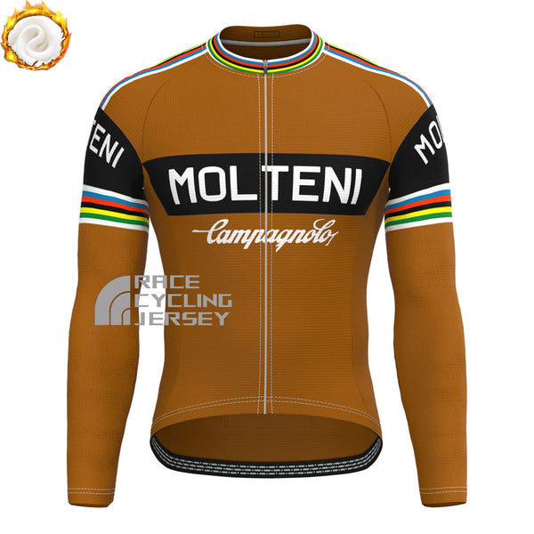 MOLTENI  Campagnolo Fleece Long Cycling Jersey