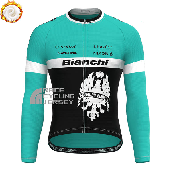 Nalini Bianchi Fleece Long Cycling Jersey