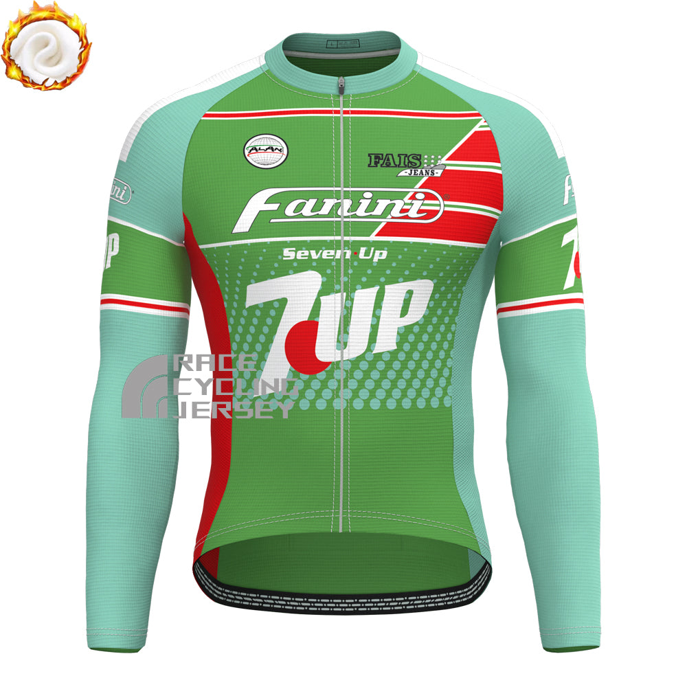 7UP Fleece Long Sleeves Cycling Kits
