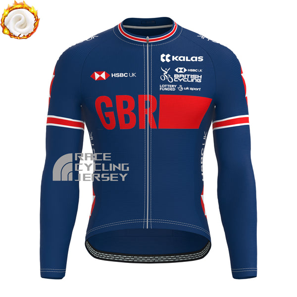 United Kingdom Fleece Long Cycling Jersey