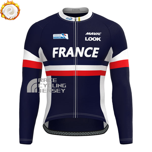 France LOOK Fleece Long Cycling Jersey
