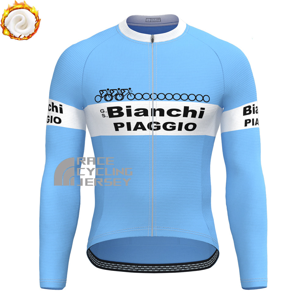 1983 Bianchi Fleece Long Sleeves Cycling Kits