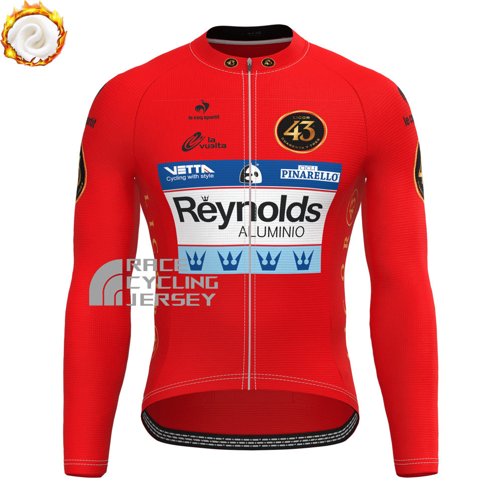 1987 Reynolds Aluminio Fleece Long Cycling Jersey