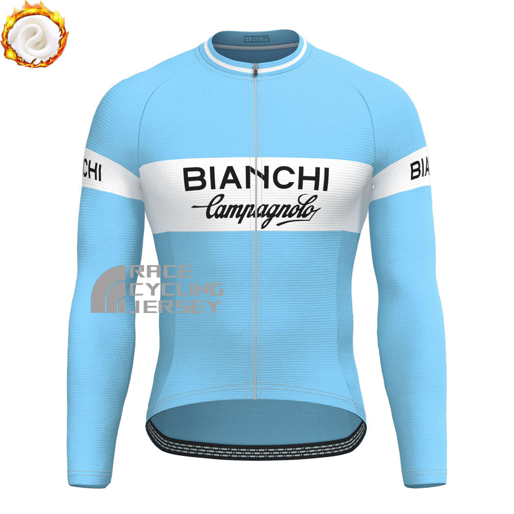 1973 Bianchi Fleece Long Sleeves Cycling Kits