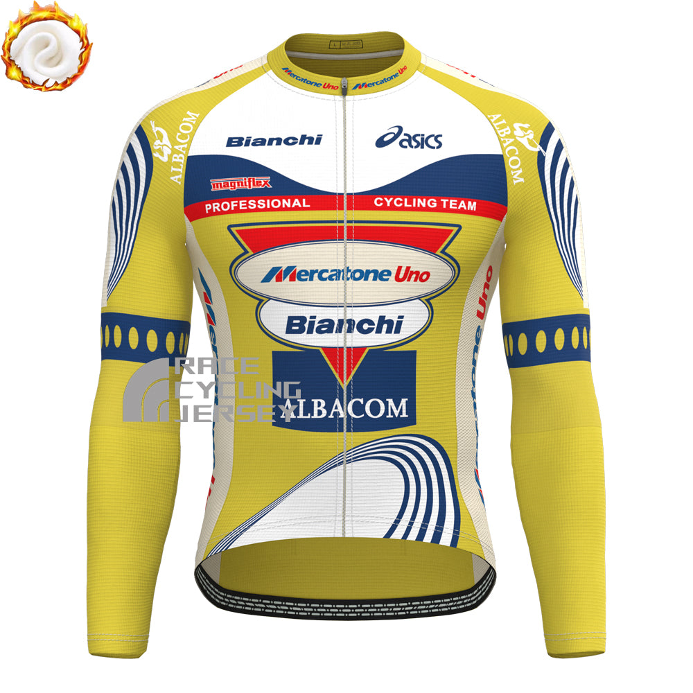1999 Bianchi Fleece Long Sleeves Cycling Kits
