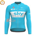 2018 Sky Rapha Fleece Long Cycling Jersey