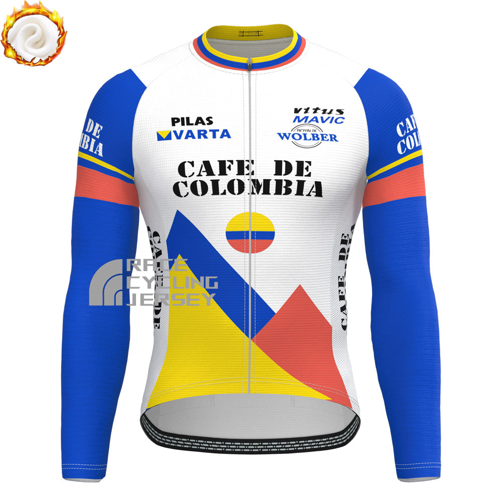 Colombia Fleece Long Sleeves Cycling Kits