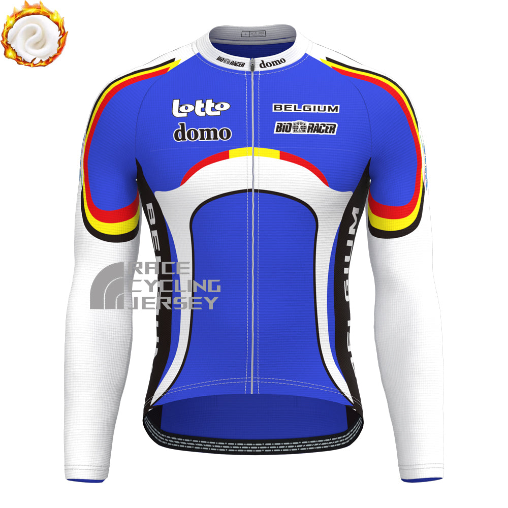 2003 Belgium Fleece Long Sleeves Cycling Kits