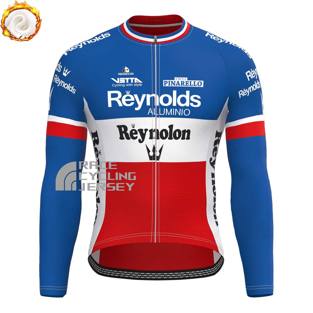 1986 Reynolds Reynolon Fleece Long Cycling Jersey