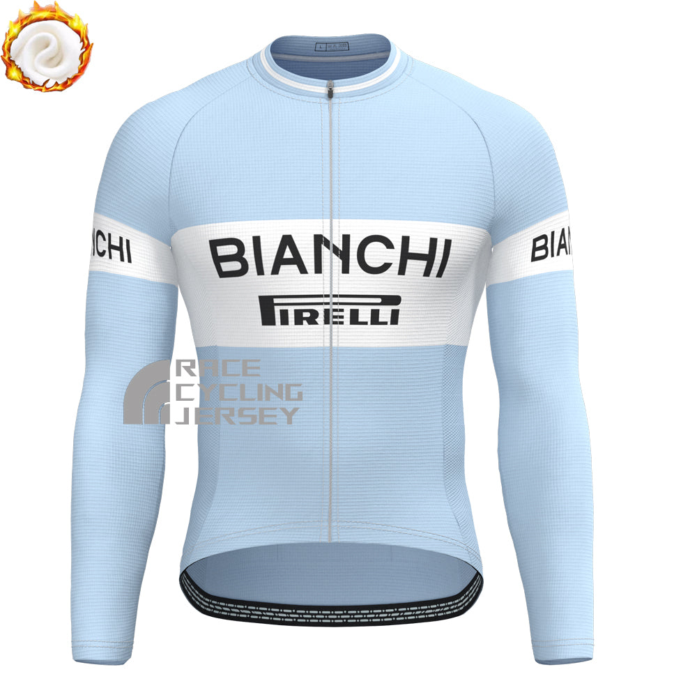 Bianchi PIRELLI Fleece Long Sleeves Cycling Kits