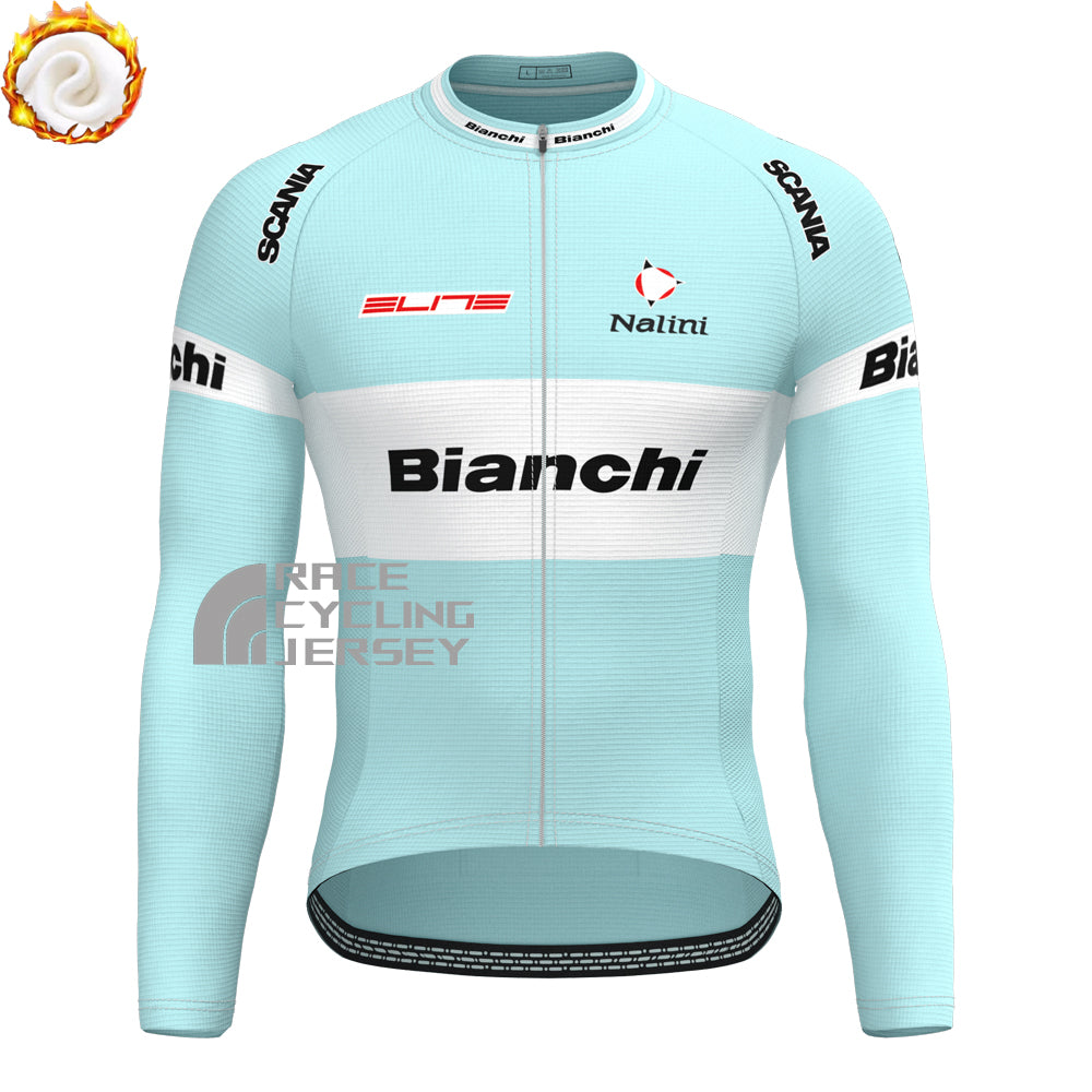 2003 Bianchi Fleece Long Sleeves Cycling Kits