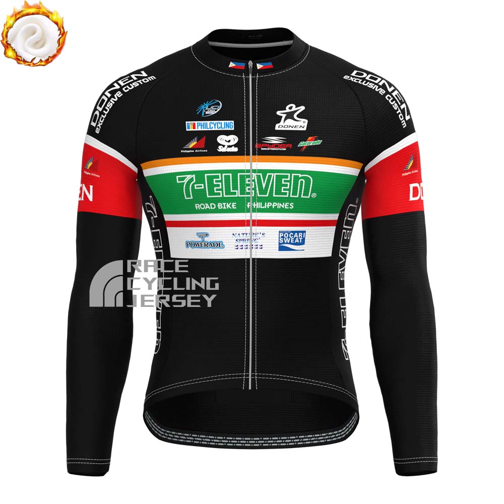2017 7-Eleven Fleece Long Cycling Jersey