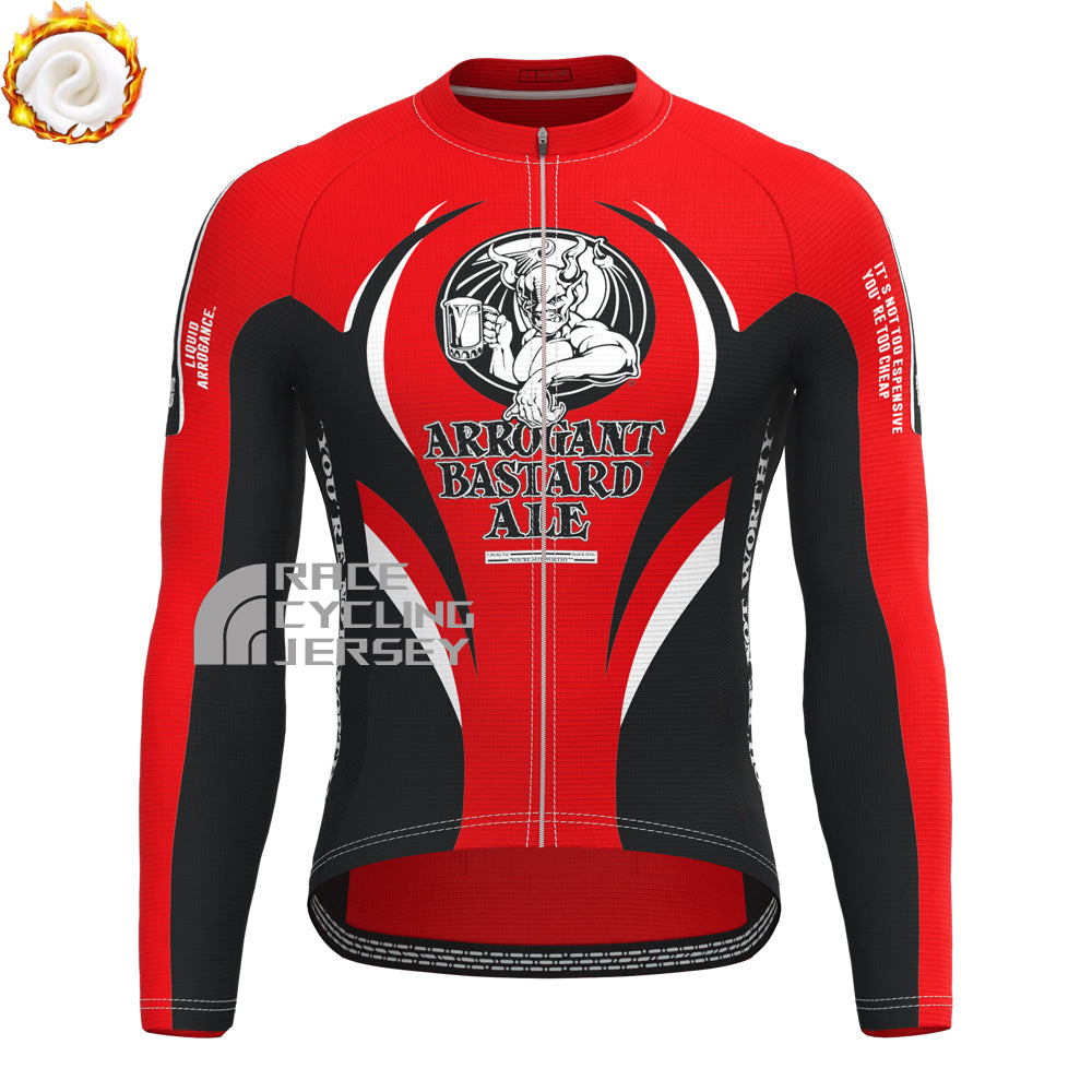 ARROGANT BASTARD Fleece Long Cycling Jersey
