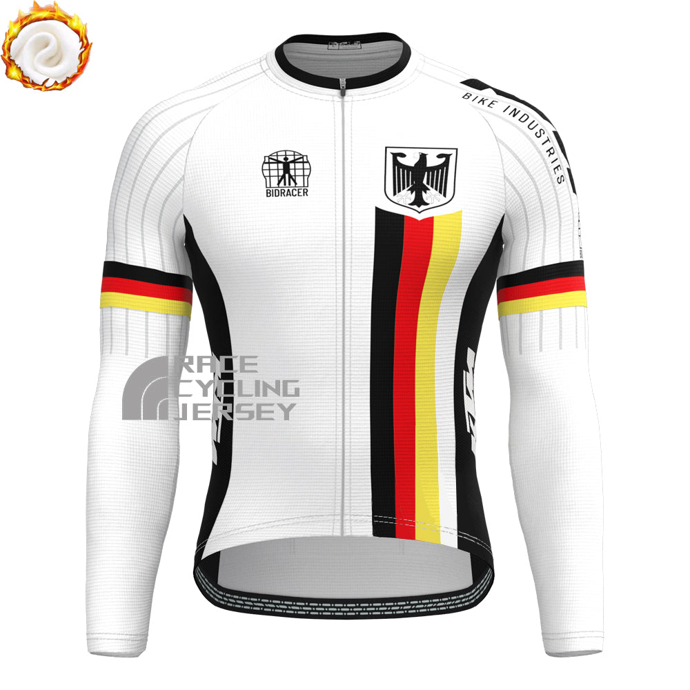 2022 Germany Fleece Long Sleeves Cycling Kits