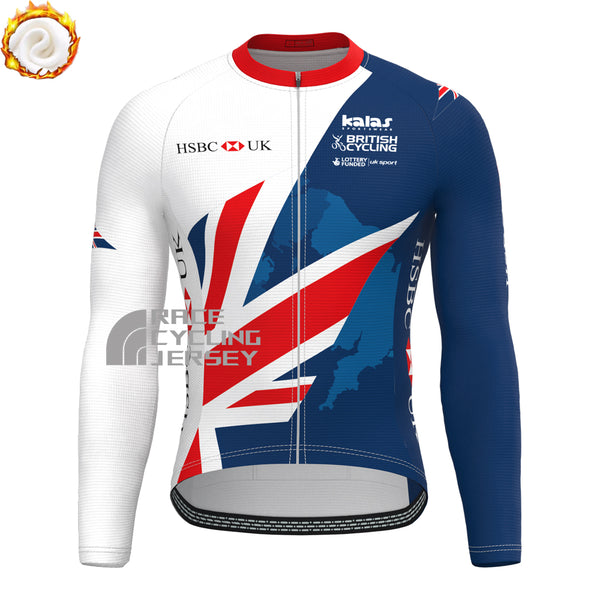 2017 United Kingdom Fleece Long Cycling Jersey