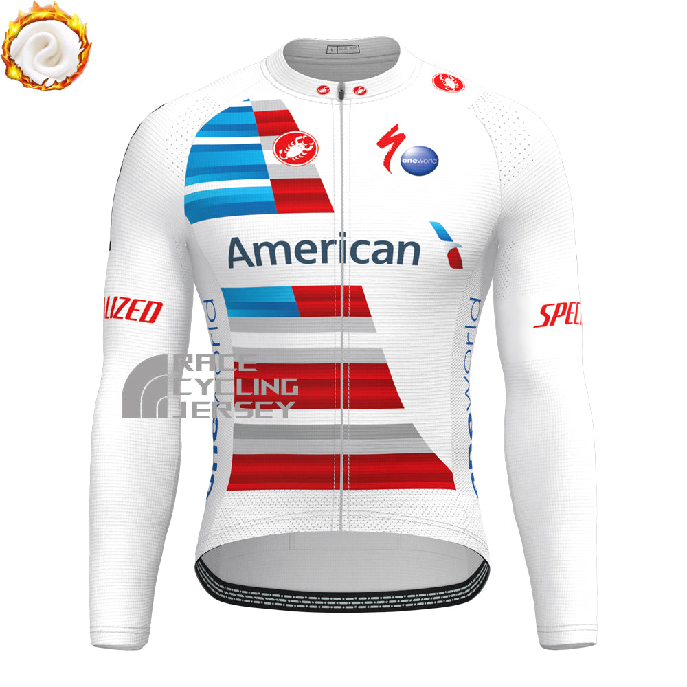 AMERICAN Fleece Long Sleeves Cycling Kits