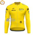 Tour de France Yellow Fleece Long Cycling Jersey